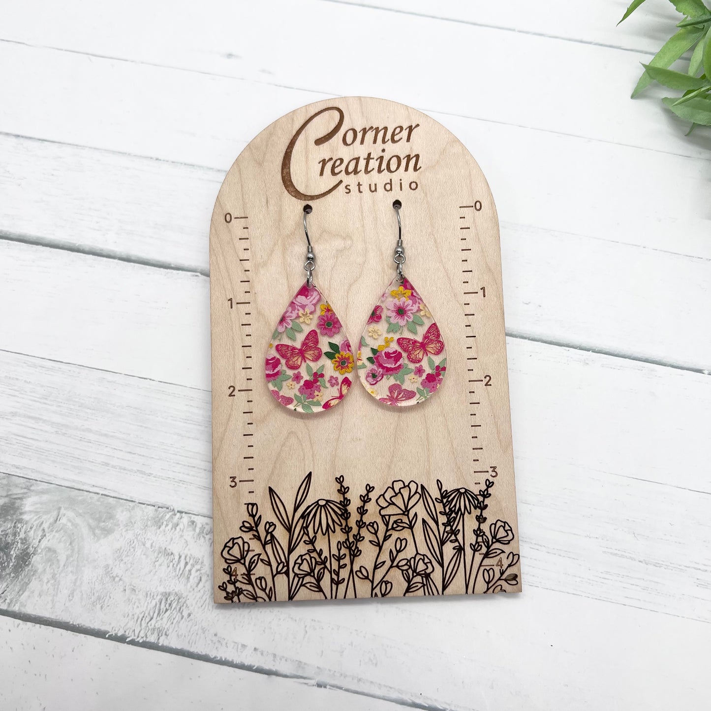 Flowers & Butterfly Earrings