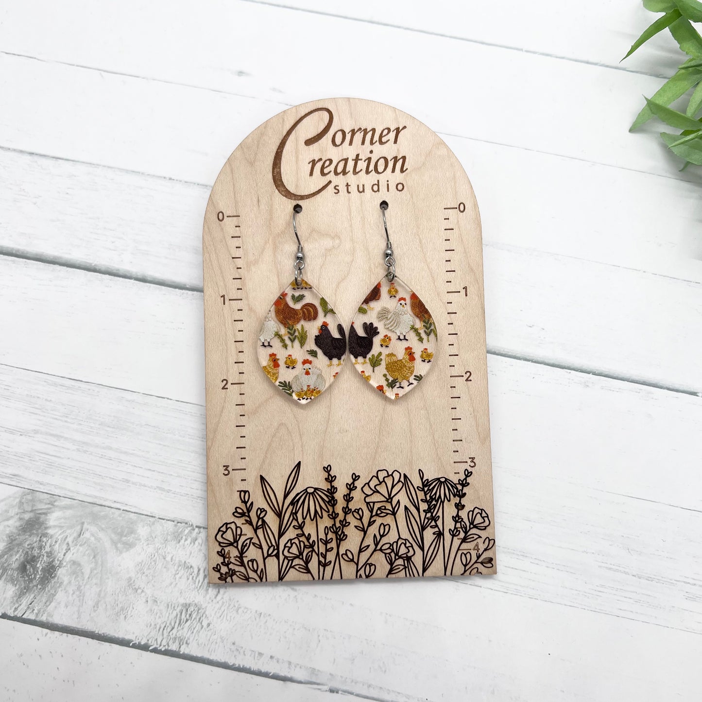 Chicken & Chick Earrings