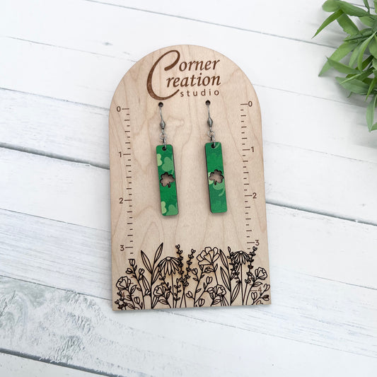 St. Patrick's Day Bar Earrings