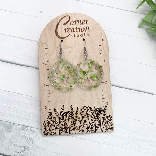 St. Patrick's Day Clover Earrings