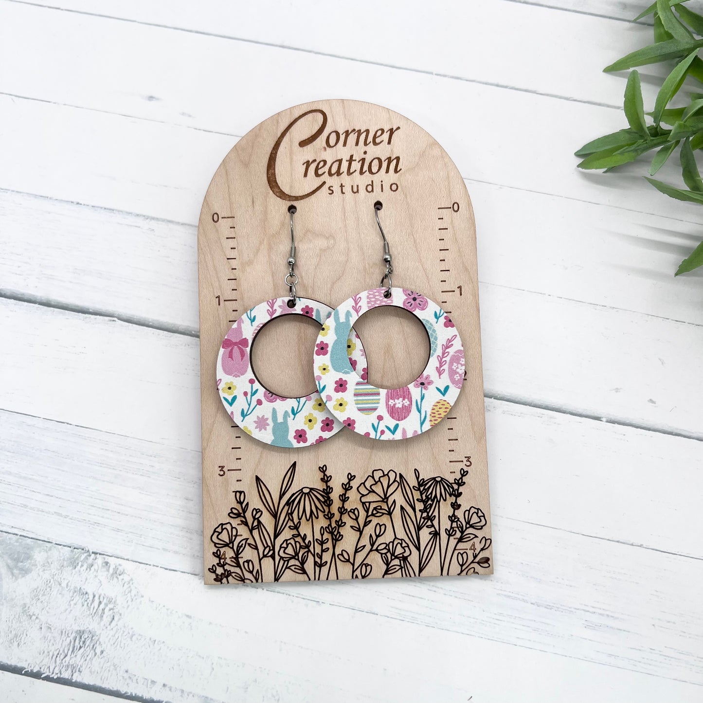 Easter Circle Earrings