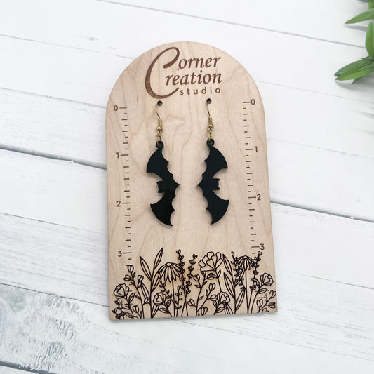 Hanging Bat Earrings