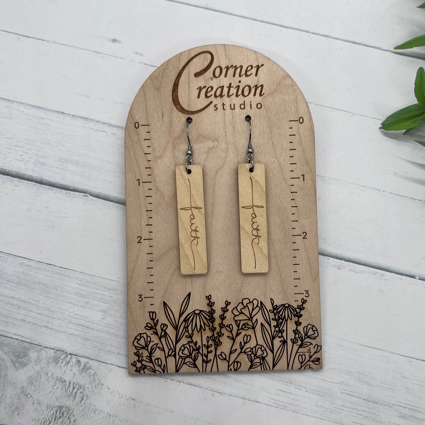 Bar Faith Earrings