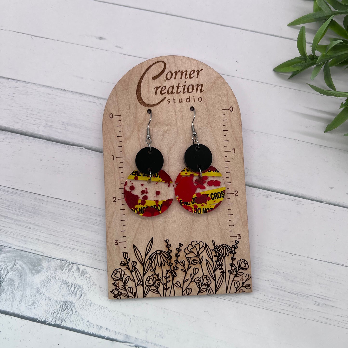 Gina Crime Scene Earrings