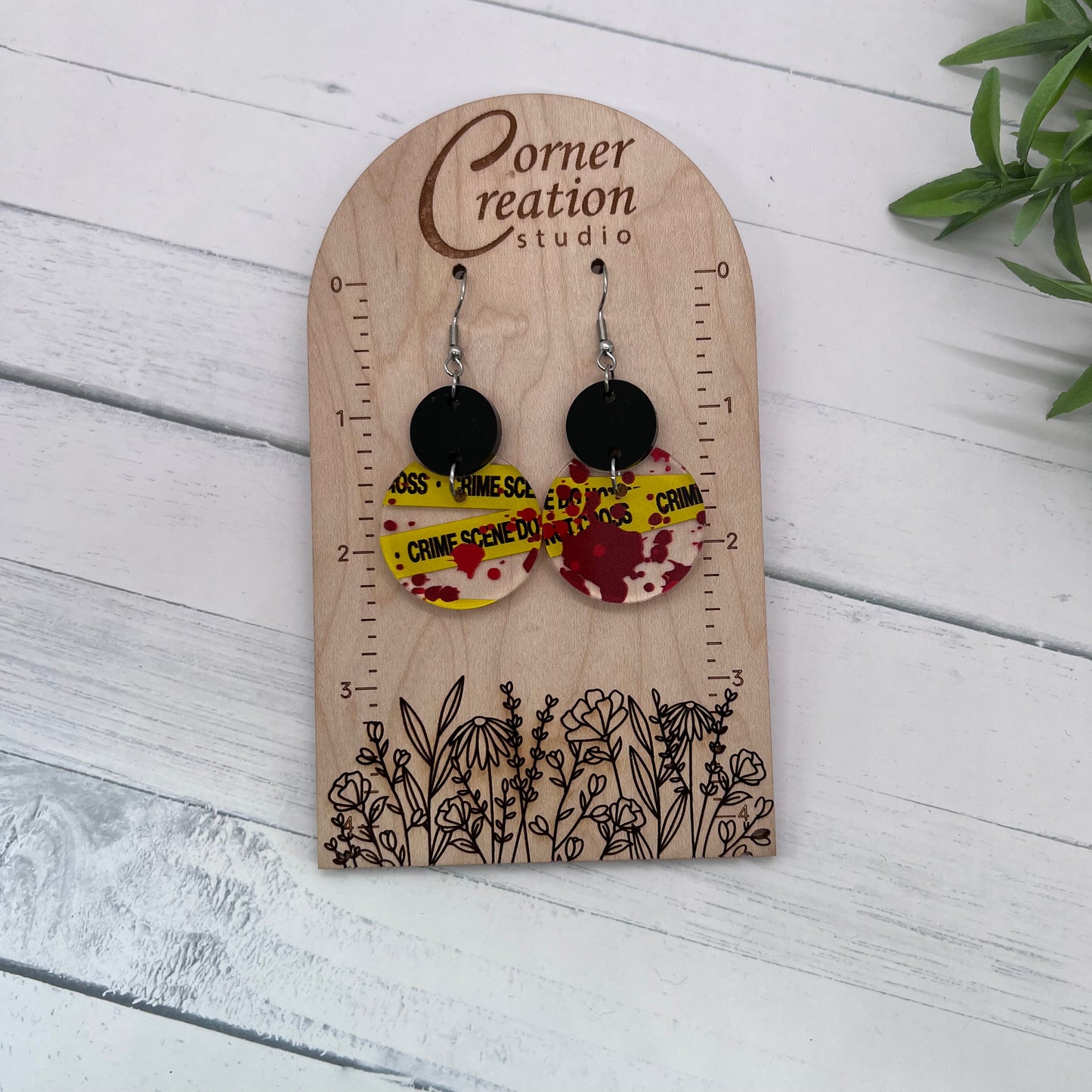 Gina Crime Scene Earrings