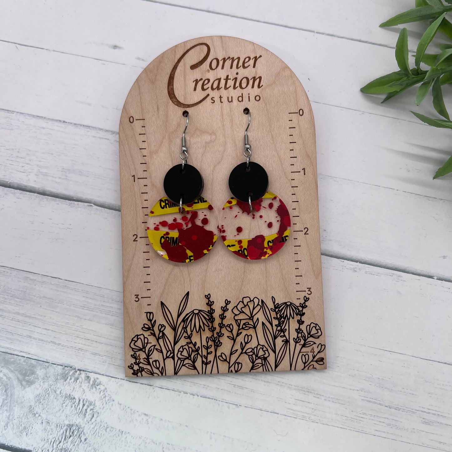 Gina Crime Scene Earrings