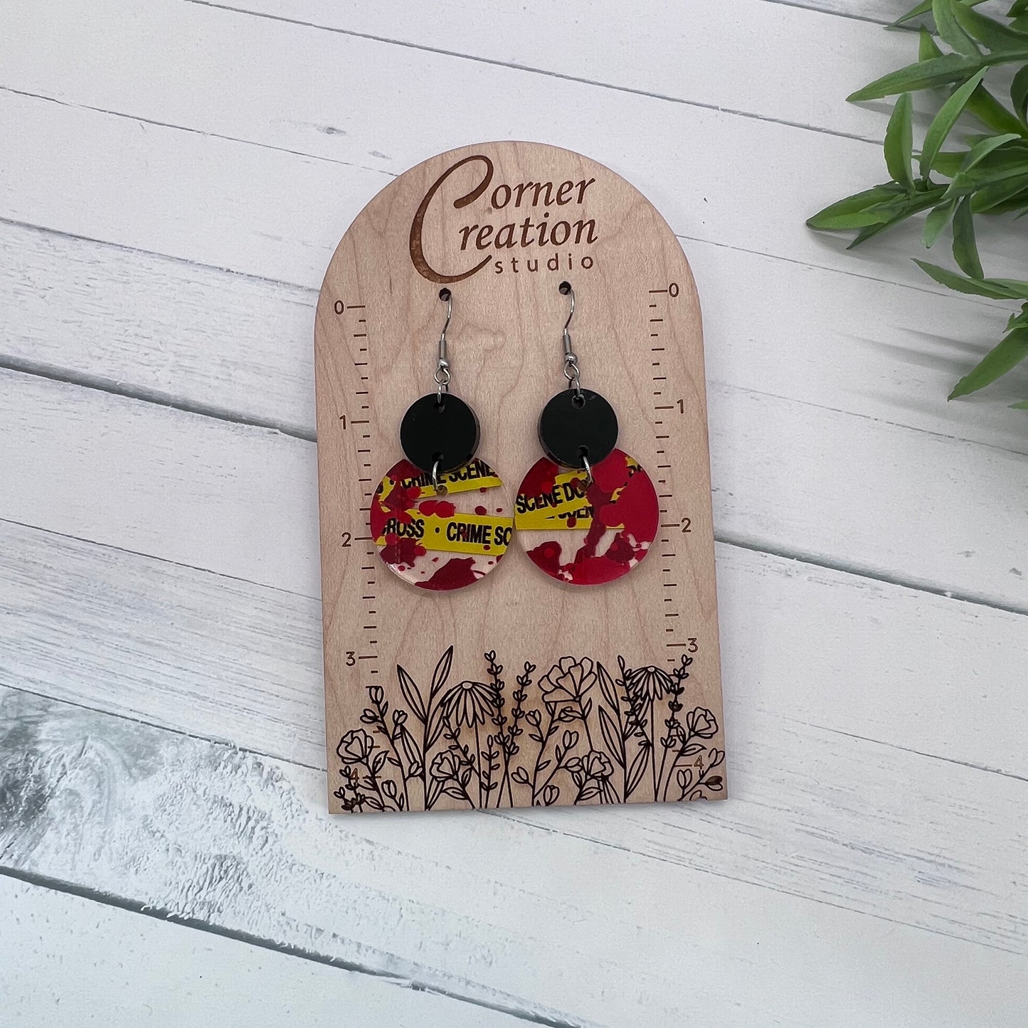 Gina Crime Scene Earrings