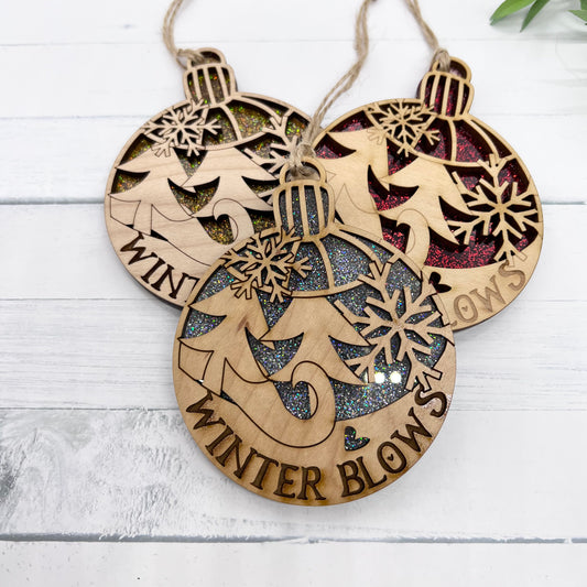 Winter Blows Ornament