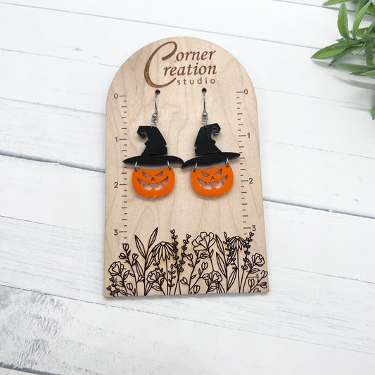 Pumpkin Hat Earrings