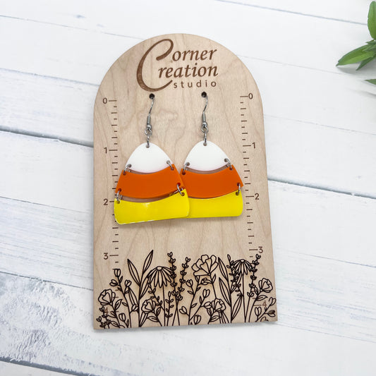 Candy Corn Earrings