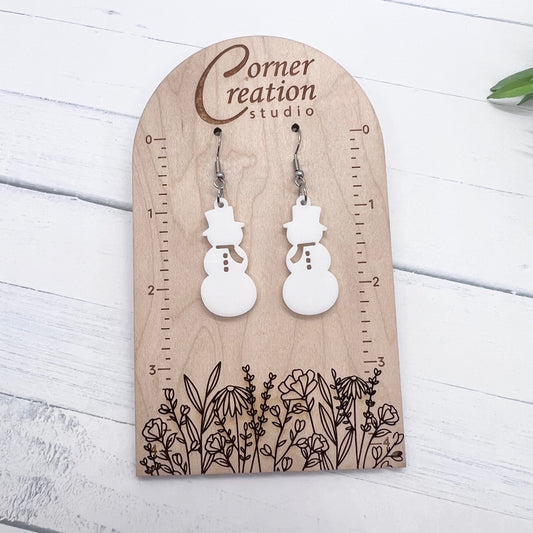 Snowman Earrings