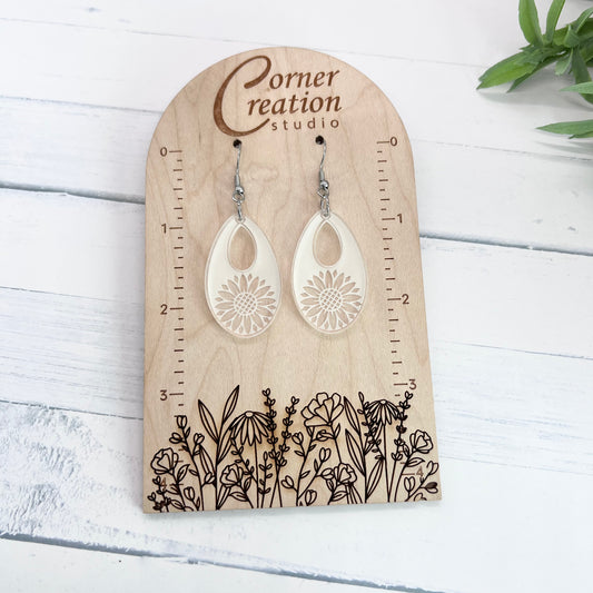 Open Tear Drop Earrings