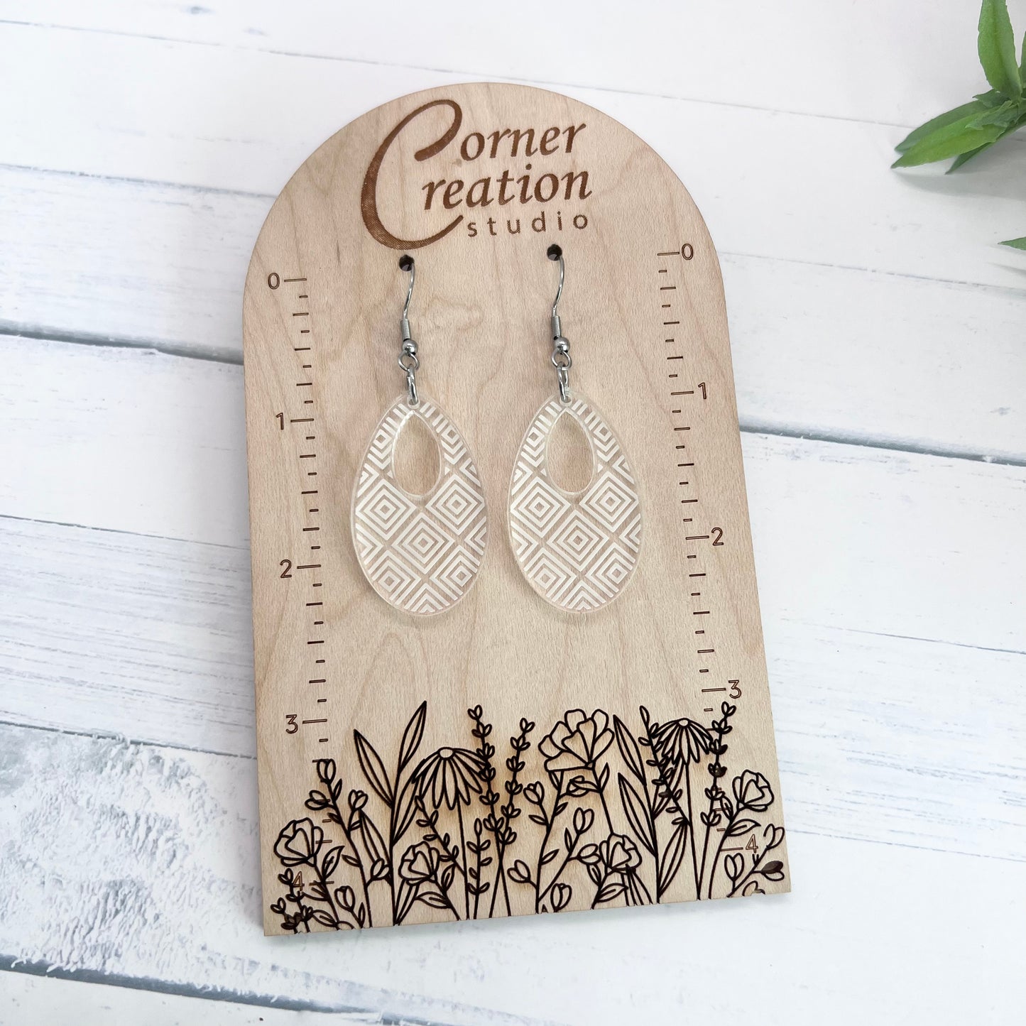 Open Tear Drop Earrings