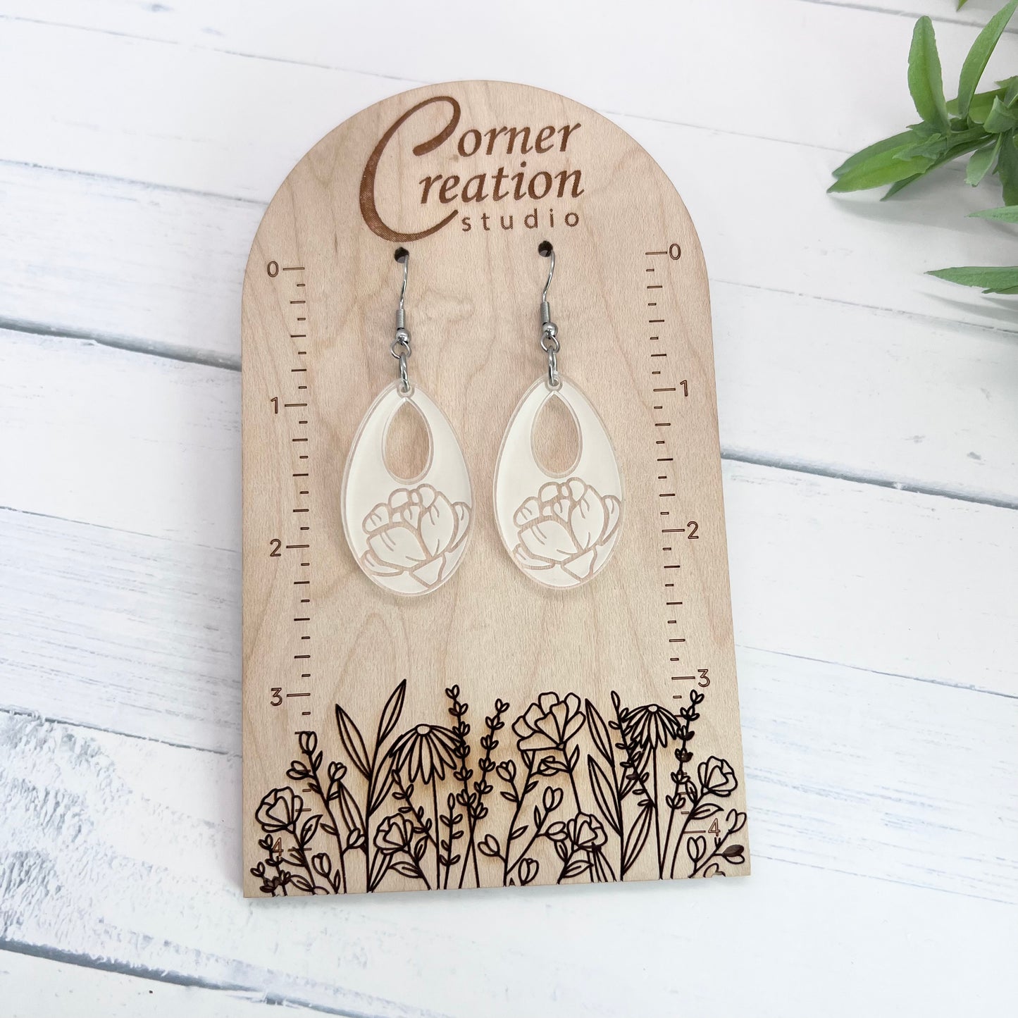 Open Tear Drop Earrings