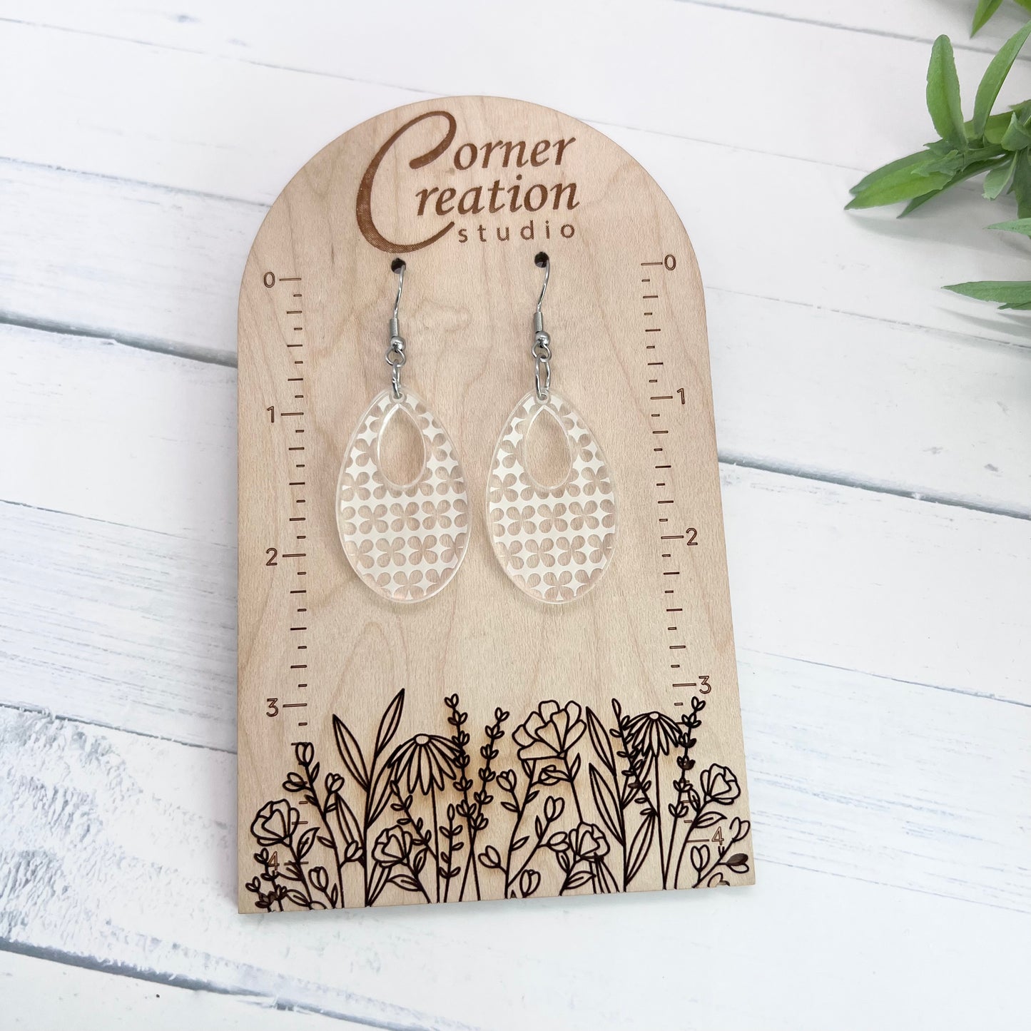 Open Tear Drop Earrings