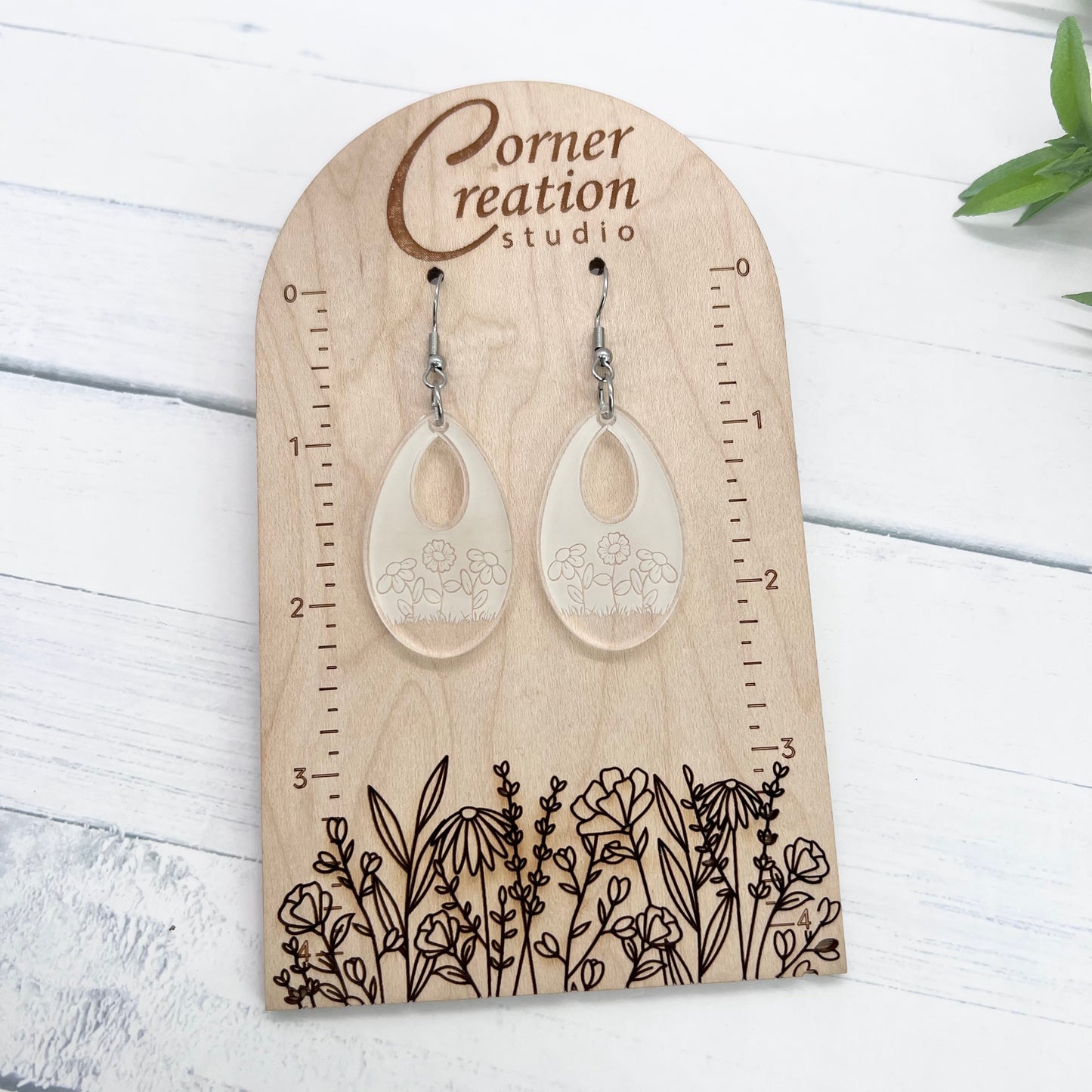 Open Tear Drop Earrings