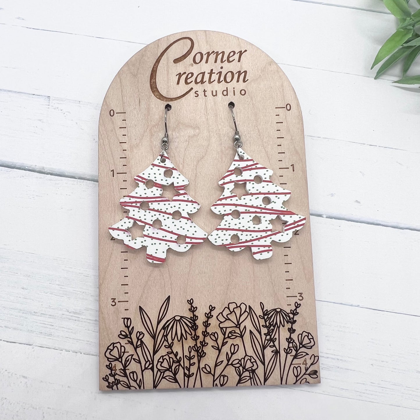 Christmas Debbie Tree Earrings