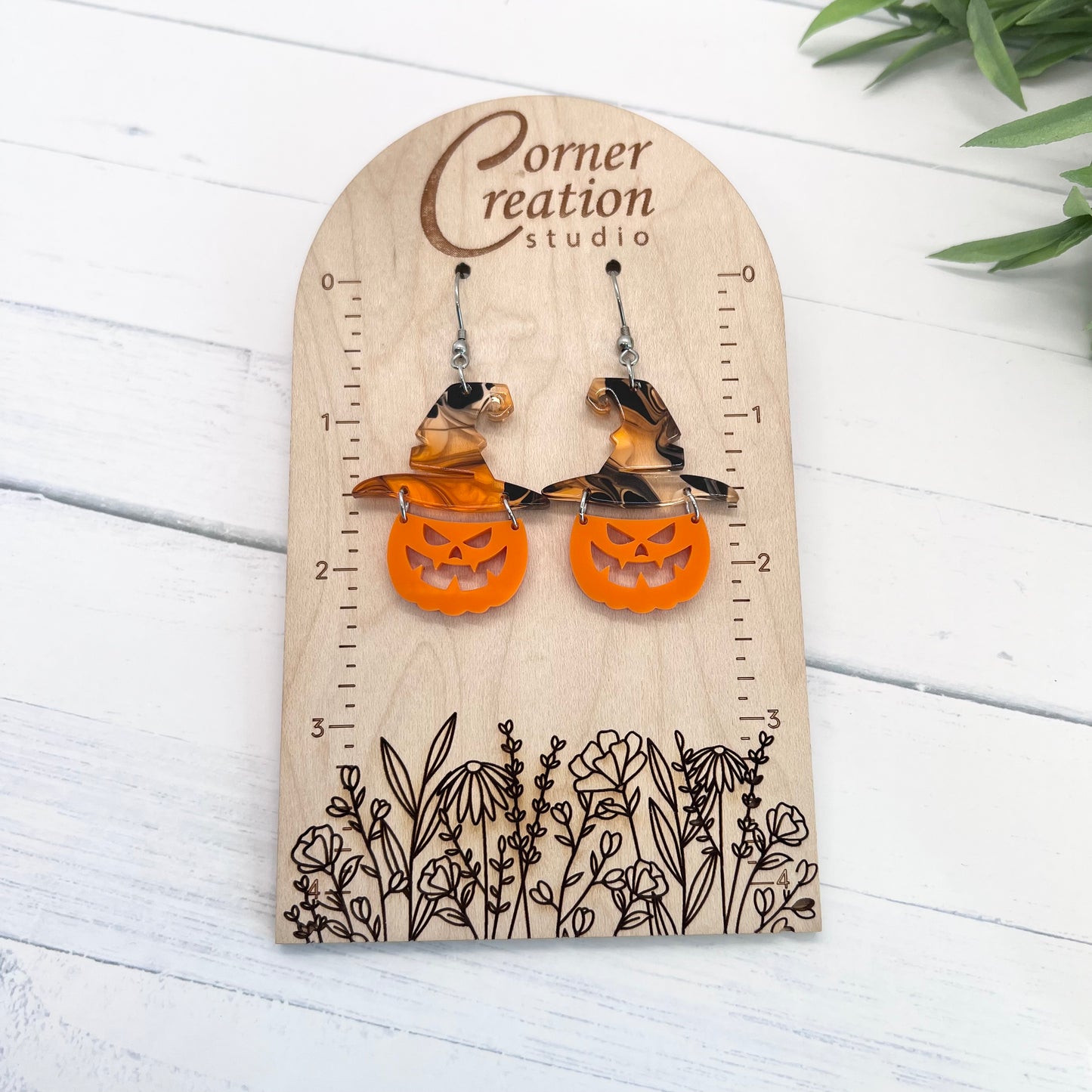 Pumpkin Hat Earrings