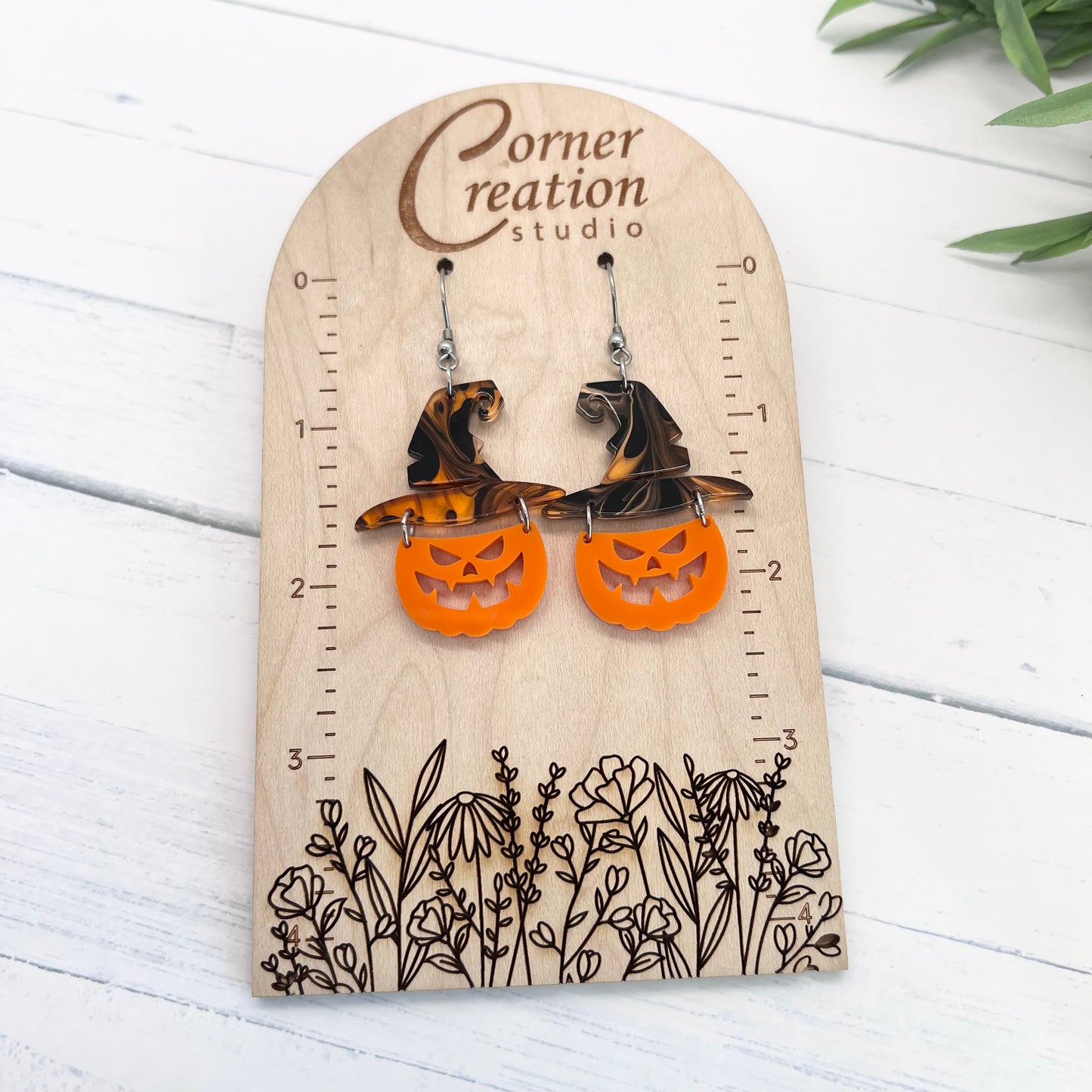 Pumpkin Hat Earrings