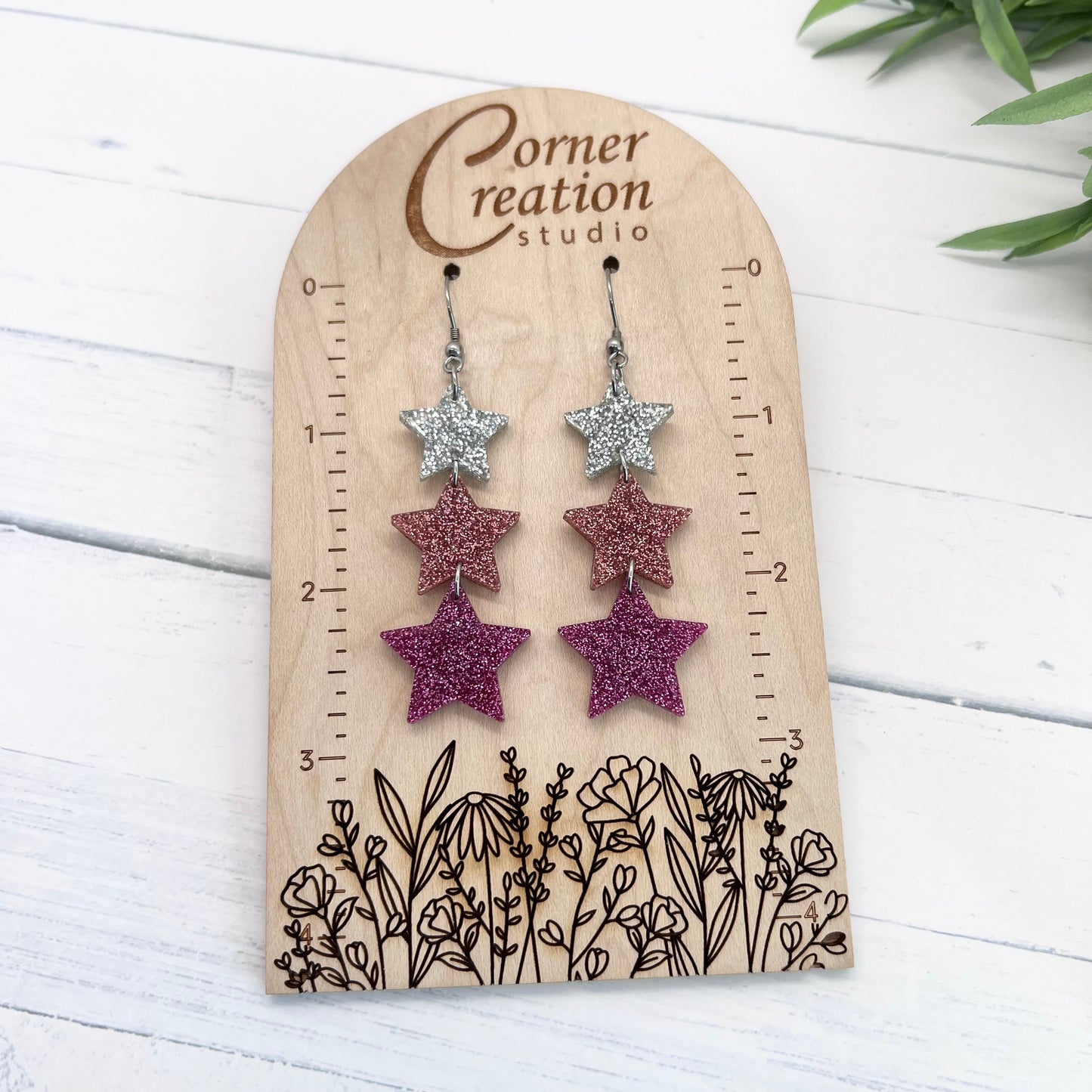 Cascading Star Earrings