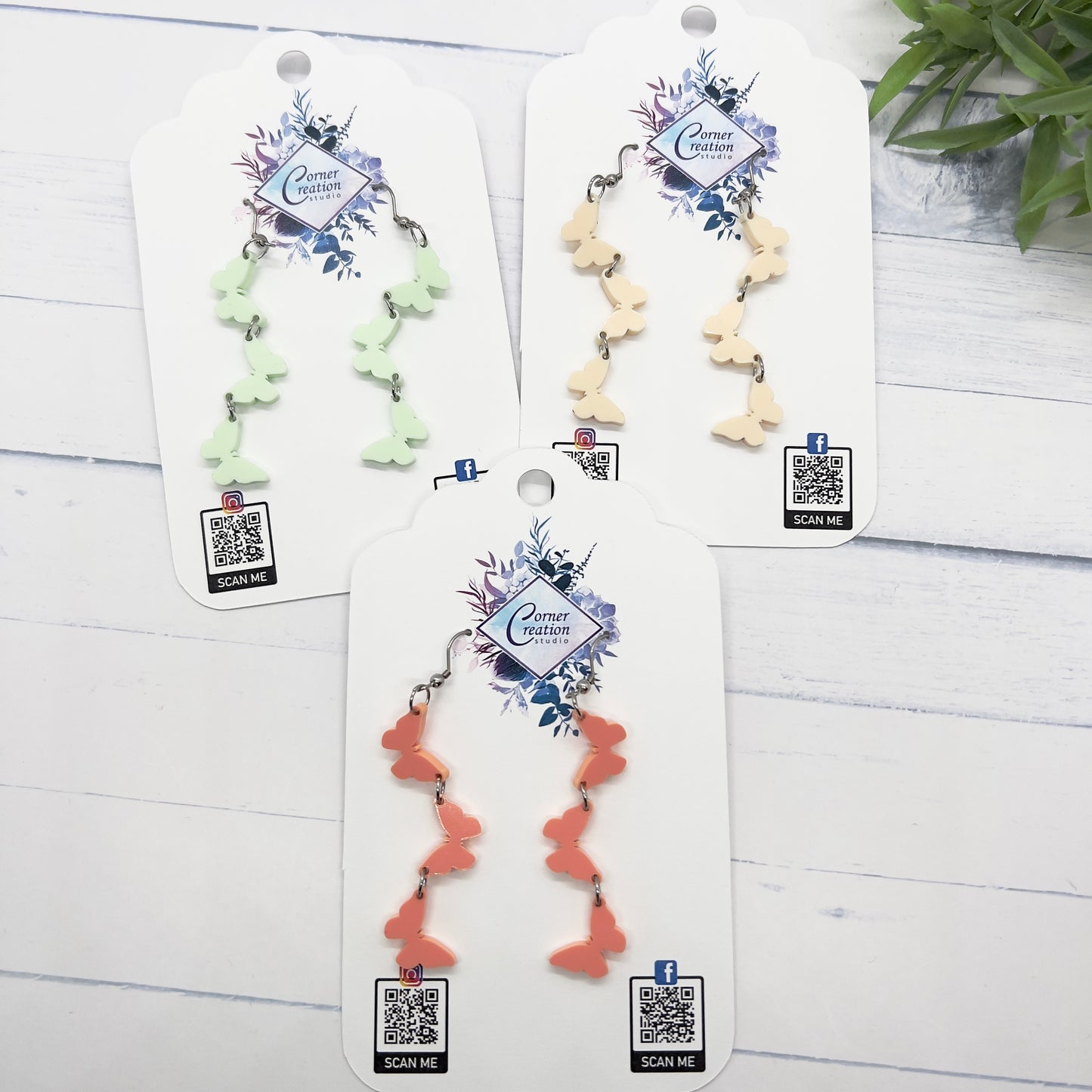 Cascading Butterfly Earrings