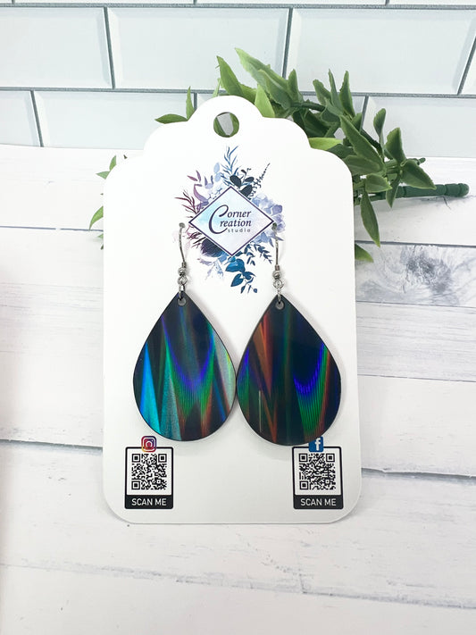 Rainbow Iridescent Earrings