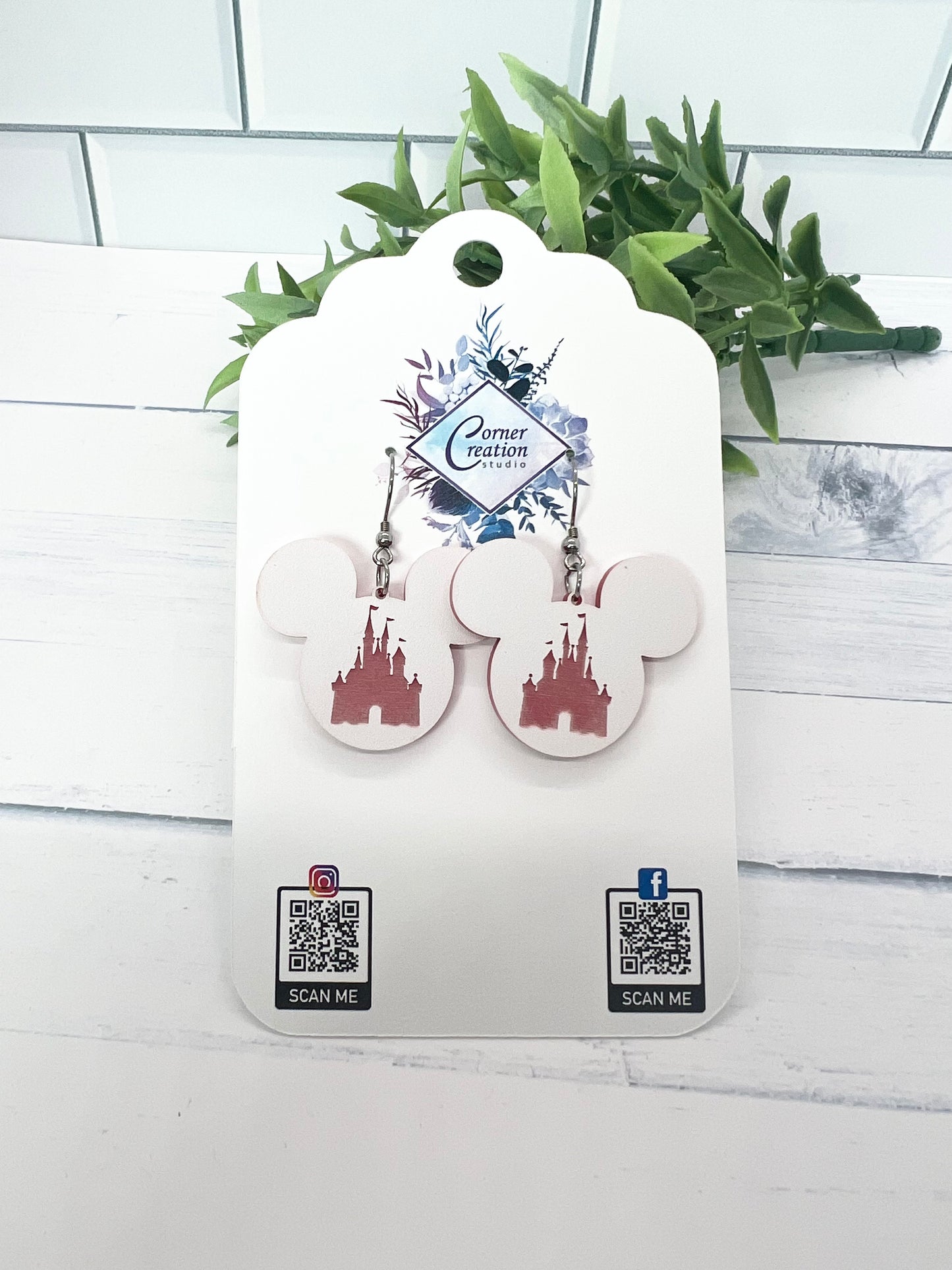 Mouse Castle Earring