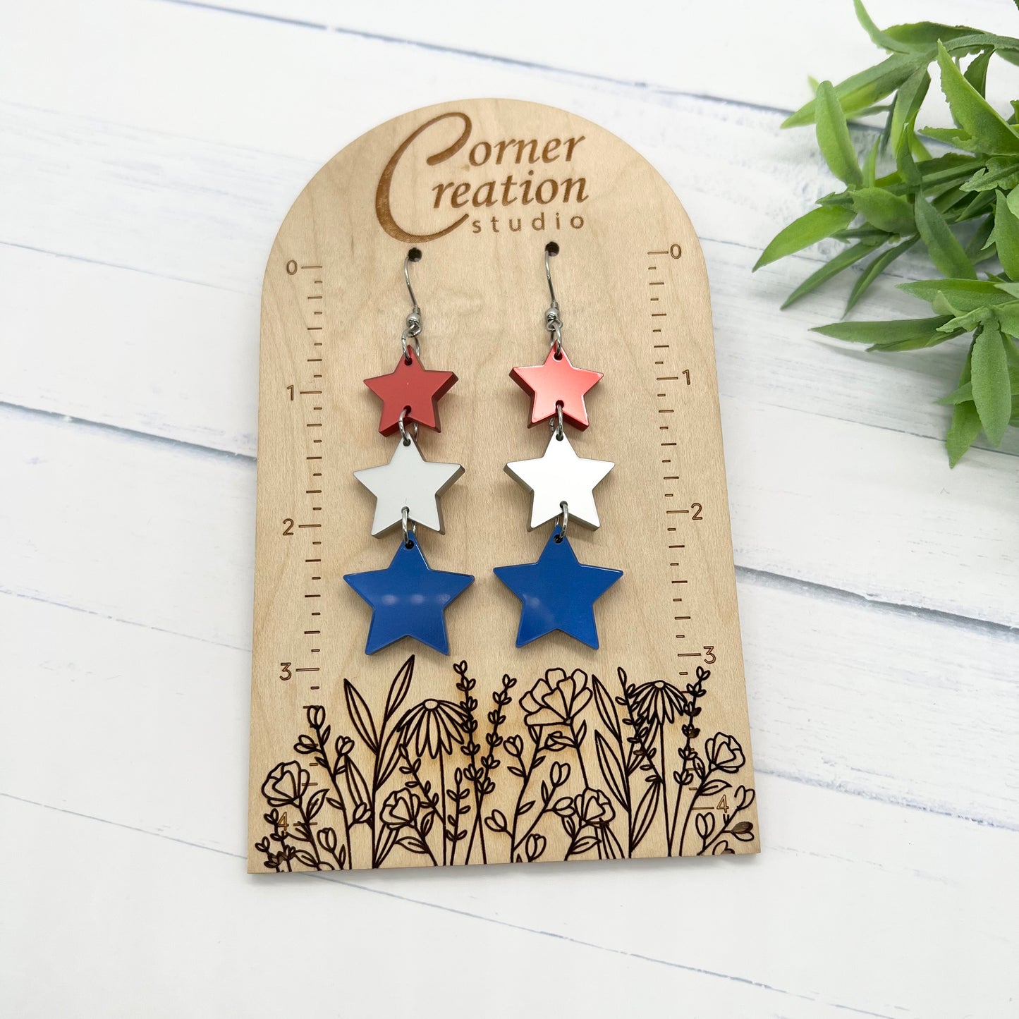 Patriotic Star Earrings