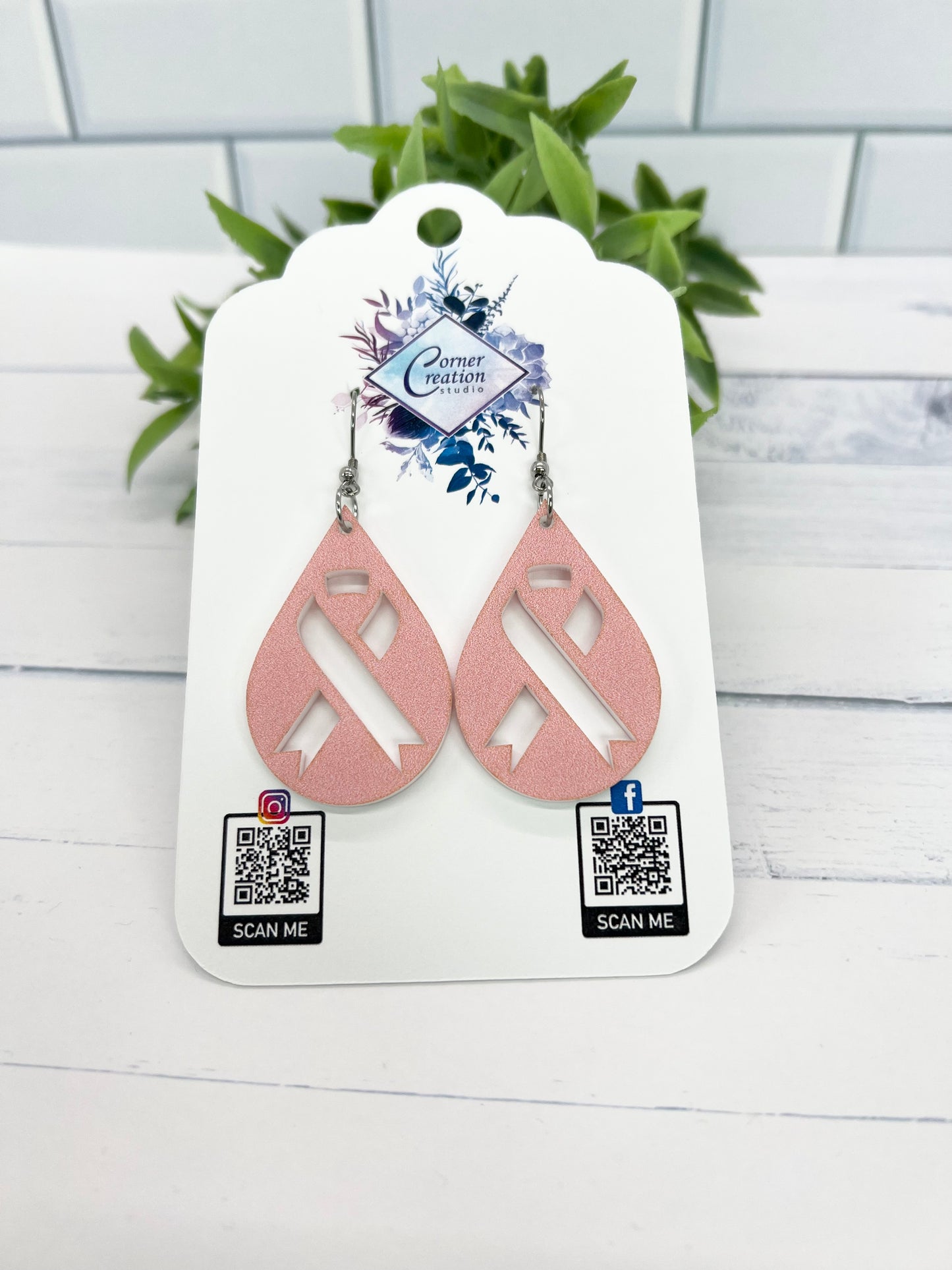 Breast Cancer Awareness Earring