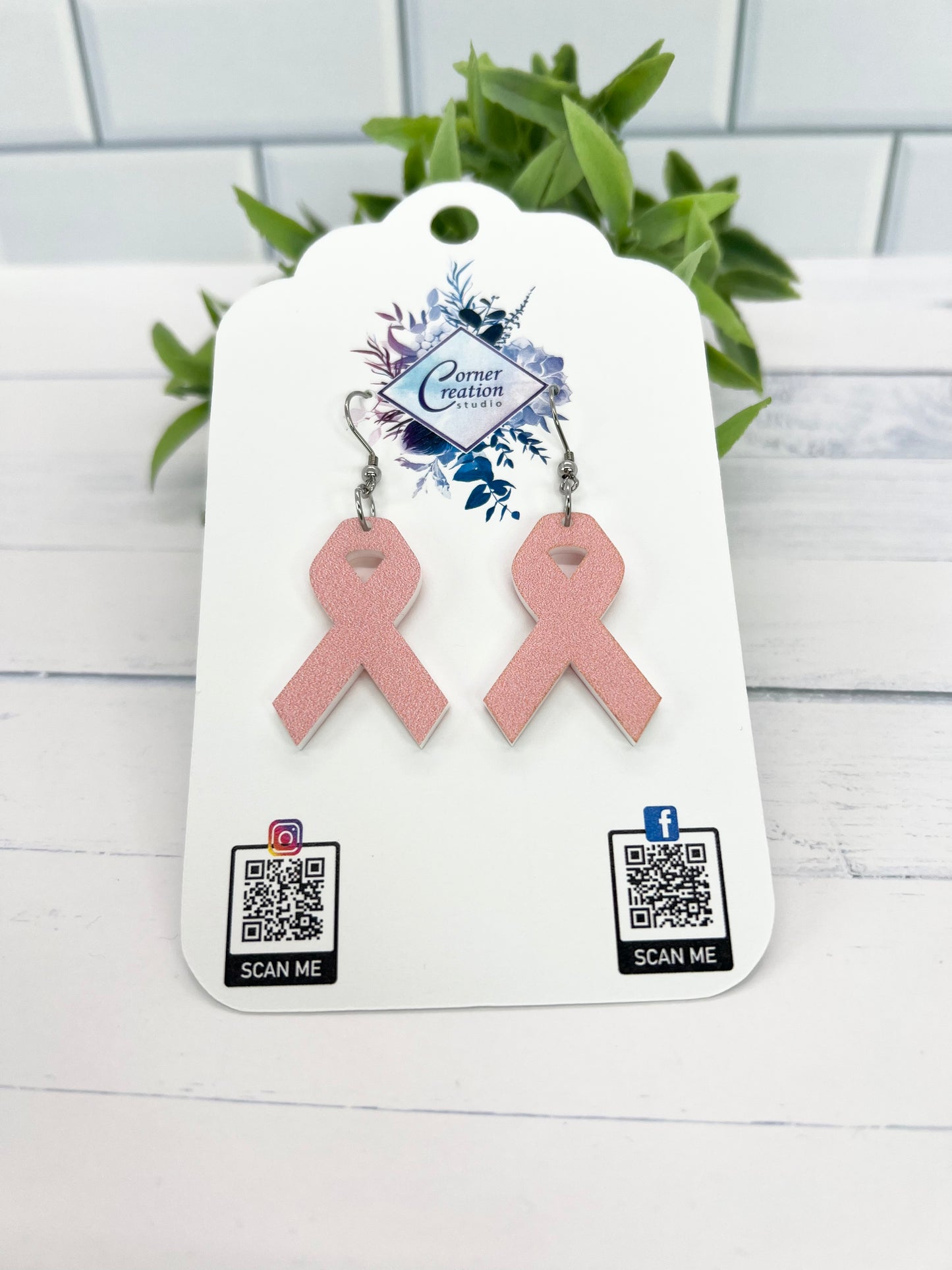 Breast Cancer Awareness Earring