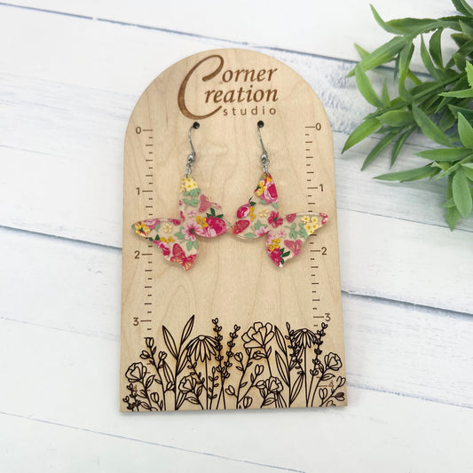 Floral Butterfly Earrings