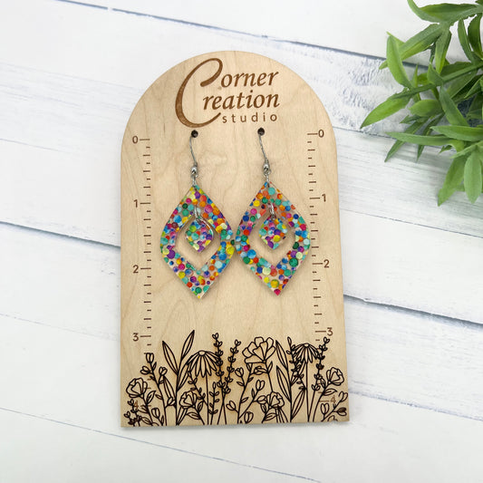 Party Print Earrings