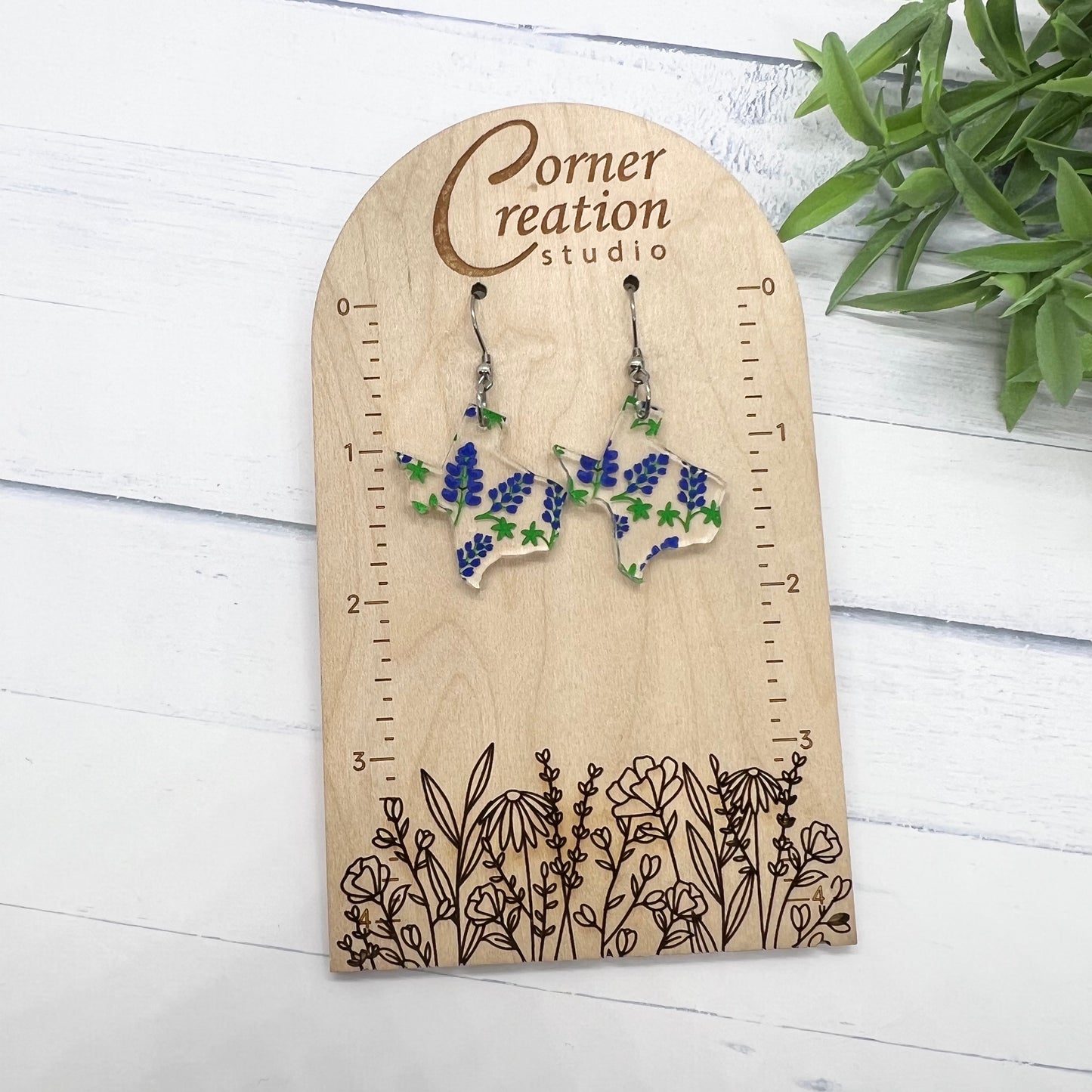 Bluebonnet Texas Earrings